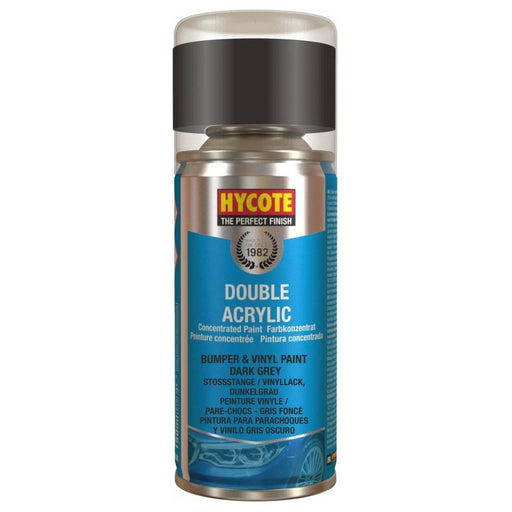2x Hycote Aerosol Paint for Bumper Paint Dark Grey 150ml Hycote - Town Tools 
