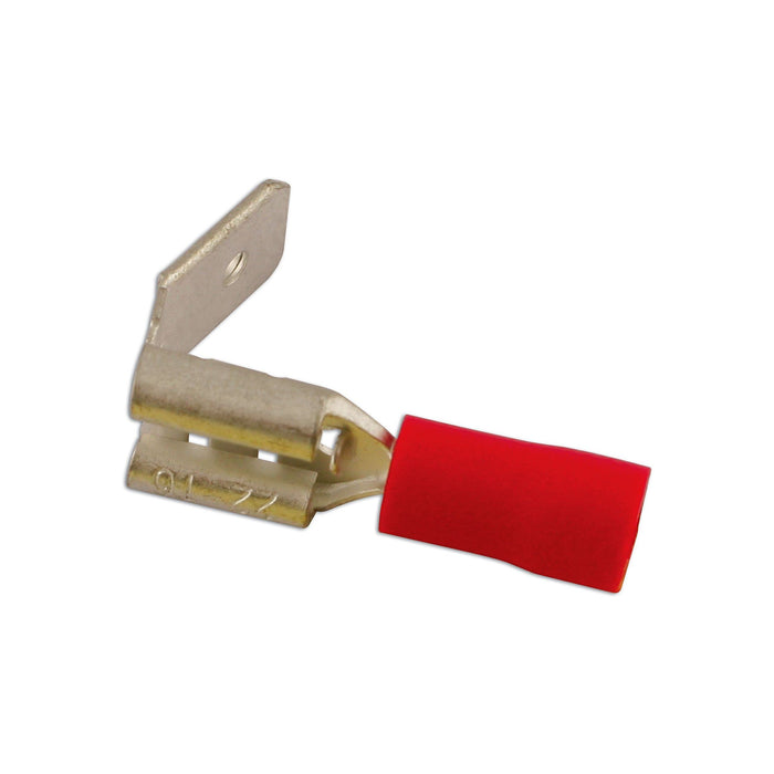 Connect Red Piggyback Terminal 6.3mm 100pc 30149 Tool Connection - Town Tools 