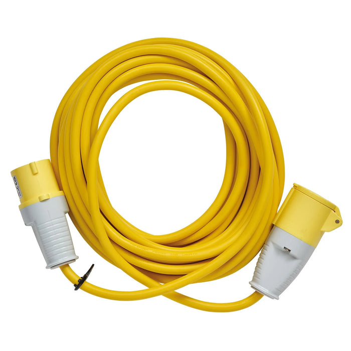 Defender E85123 Arctic Extension Lead, Yellow, 16A, 2.5mm², 10m - E85123