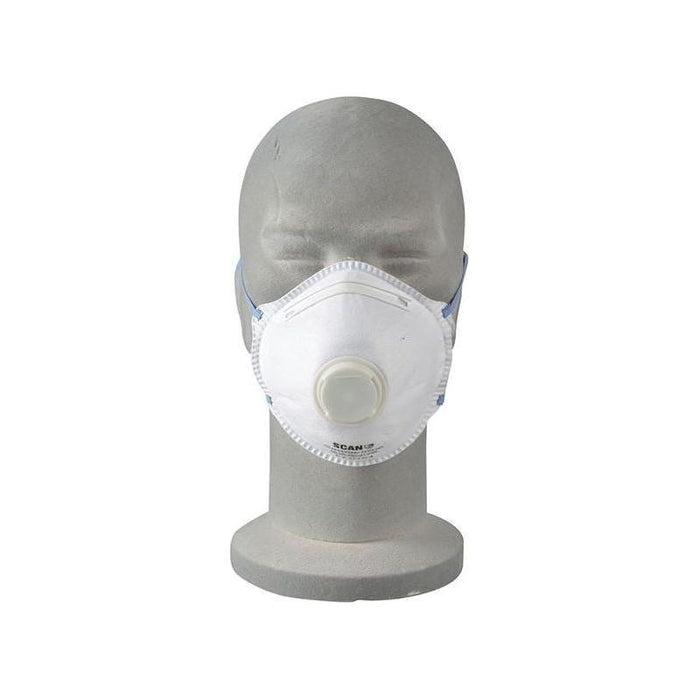 Scan Moulded Disposable Mask Valved FFP2 Protection (Pack 3) Scan - Town Tools