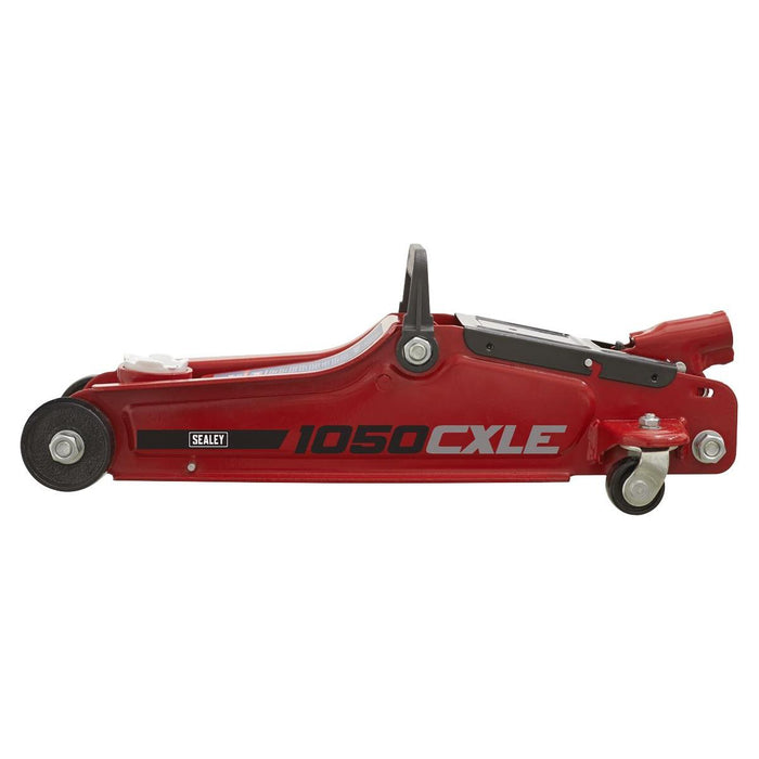 Sealey Low Profile Short Chassis Trolley Jack 2 Tonne 1050CXLE Sealey - Town Tools 