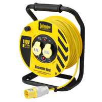 Defender E86500 110V Industrial Cable Reel, 1.5mm², 16A, 50m - E86500