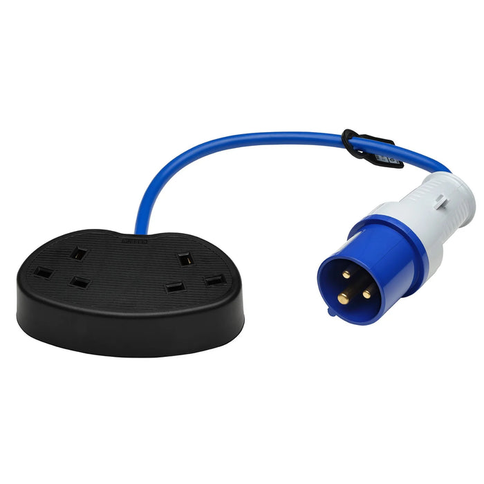 Defender E85302 230V Fly Lead Converter, 16A - 2 x 13A - E85302