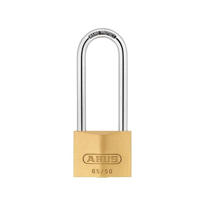 Abus Mechanical 65/50mm Brass Padlock 80mm Long Shackle ABUS Mechanical - Town Tools
