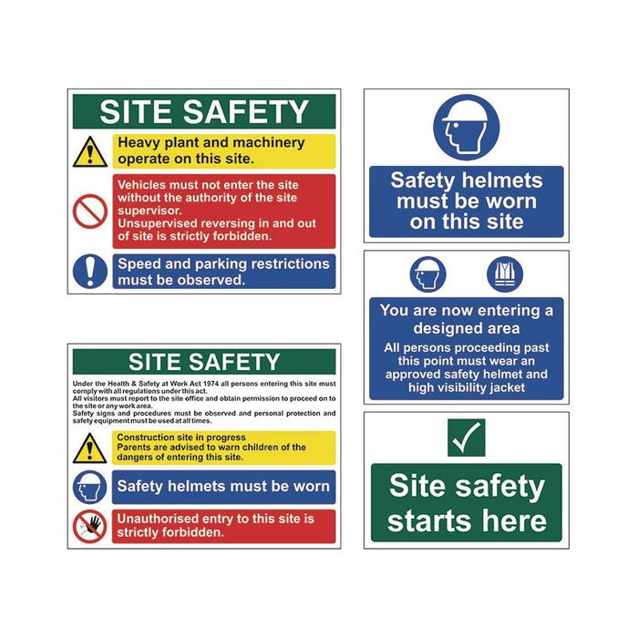 Scan PVC Construction Site Pack (5 signs) Scan - Town Tools