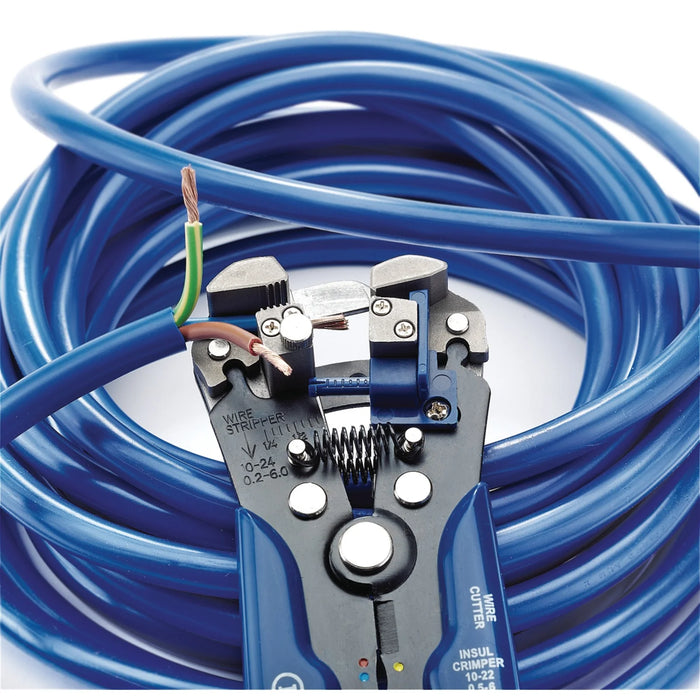 Draper Dual Action Automatic Wire Stripper/Crimper, 205mm - AWS