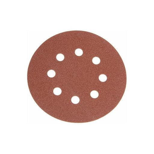 Faithfull Hook & Loop Sanding Disc DID3 Holed 125mm x 240G (Pack 25) Faithfull - Town Tools