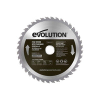 Evolution Fine Wood Mitre/Table Saw Blade 210 x 25.4mm x 40T