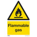 Sealey Warning Safety Sign Flammable Gas Rigid Plastic Pack of 10 SS59P10 Sealey - Town Tools 