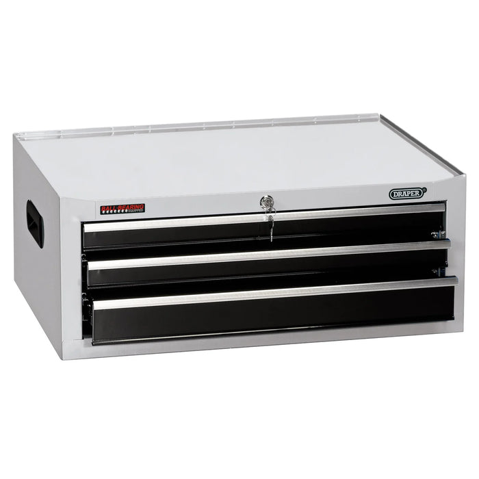 Draper Intermediate Tool Chest, 3 Drawer, 26", White - TIC3D/W