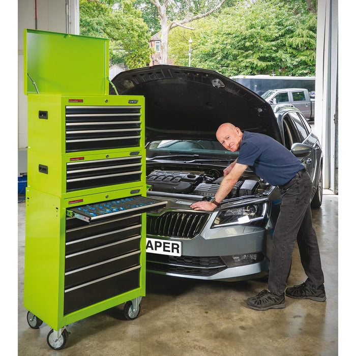Draper Intermediate Tool Chest, 3 Drawer, 26", Green - TIC3D/G