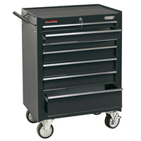 Draper Roller Tool Cabinet, 7 Drawer, 26", Black - RC7D/BK