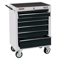 Draper Roller Tool Cabinet, 7 Drawer, 26", White - RC7D/W