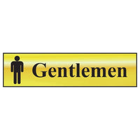 Scan Gentlemen - Polished Brass Effect 200 x 50mm