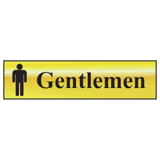 Scan Gentlemen - Polished Brass Effect 200 x 50mm Scan - Town Tools