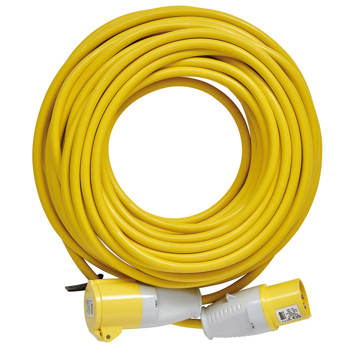 Defender E85233 110V Extension Lead, Yellow, 2.5mm², 16A, 25m - E85233