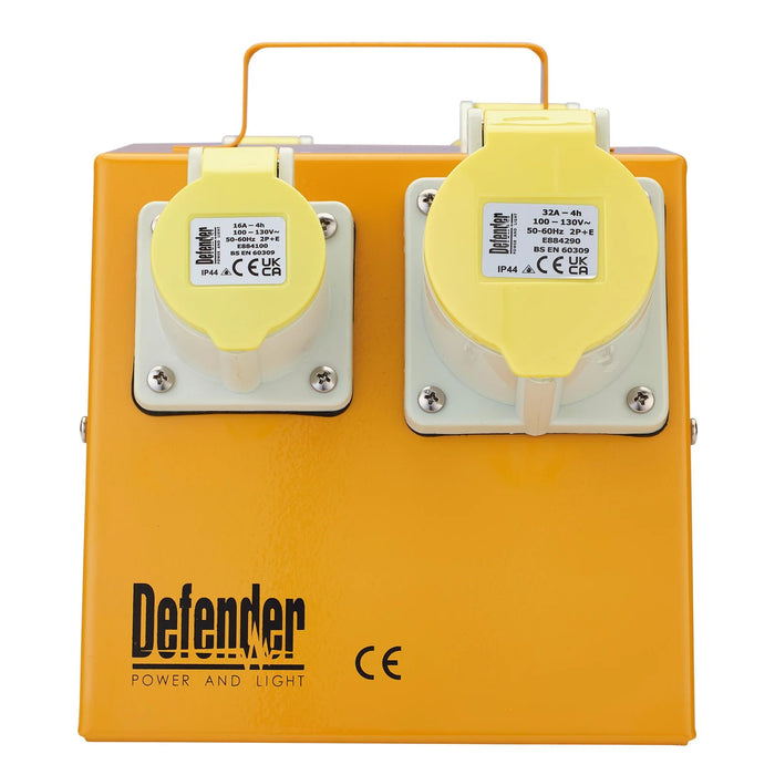 Defender E13108 110V Splitter Box, 2 x 16A / 2 x 32A - E13108