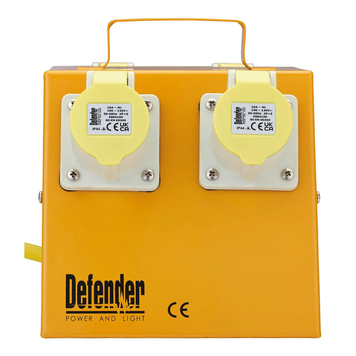 Defender E13104 110V Splitter Box, 4 x 16A - E13104