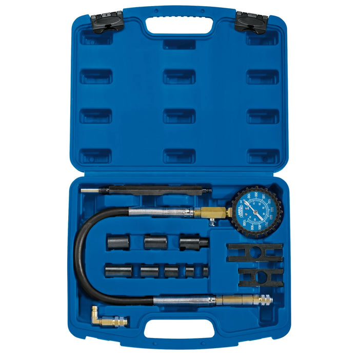 Draper Expert Commercial Vehicle Diesel Compression Test Kit (13 Piece)