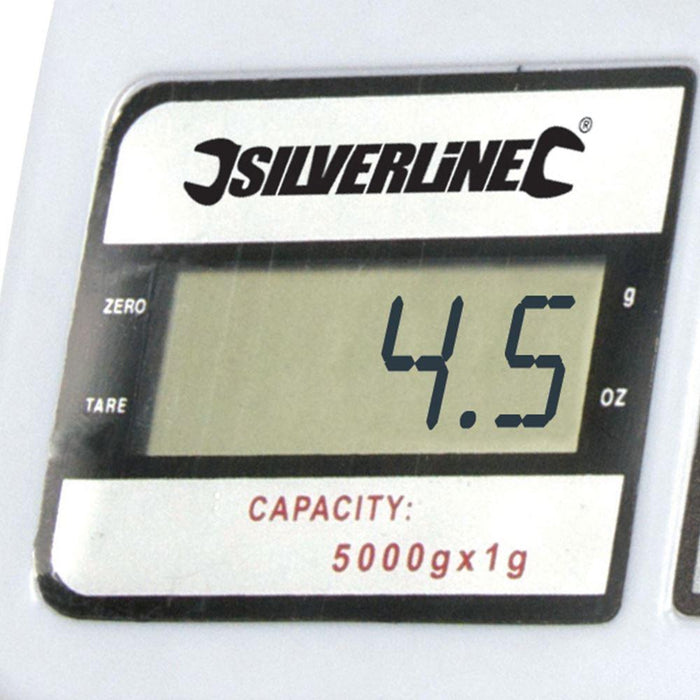 Silverline Digital Scales 5kg Silverline - Town Tools 