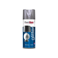 Plastikote Glitter Effect Spray Silver 400ml