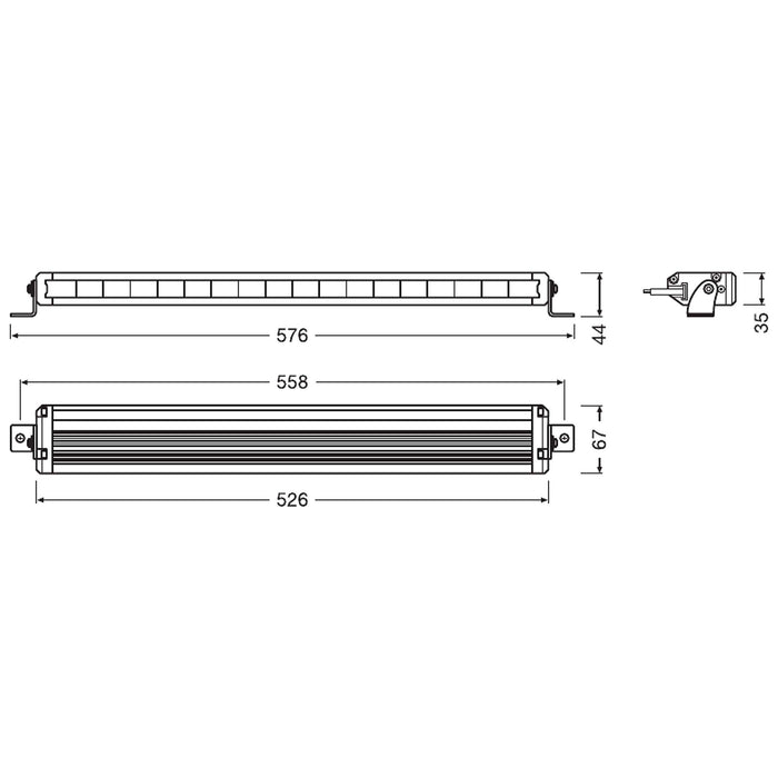 Osram LEDriving LIGHTBAR VX500-SP, LED driving lights for high beam, spot, 2800 Osram - Town Tools 