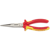 Draper Knipex 26 18 200UKSBE VDE Fully Insulated Long Nose Pliers, 200mm 32012