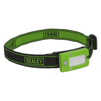 Sealey Rechargeable Head Torch 2W COB LED Auto-Sensor Green LED360HTG