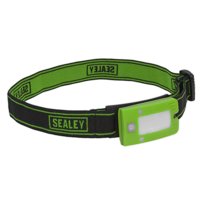 Sealey Rechargeable Head Torch 2W COB LED Auto-Sensor Green LED360HTG Sealey - Town Tools 