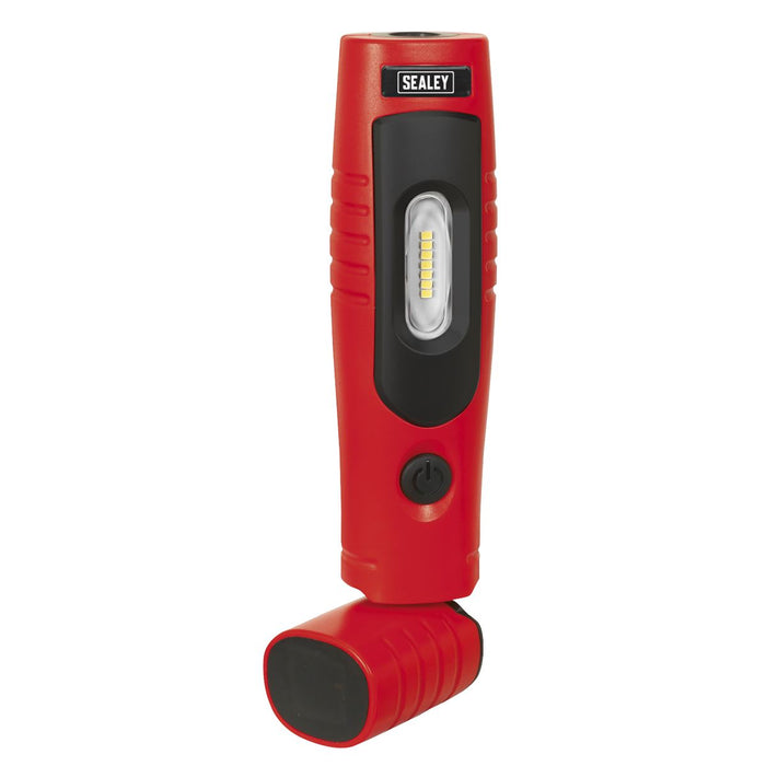 Sealey Rechargeable 360 Inspection Light 7 SMD & 3W SMD LED Red Lithium-ion Sealey - Town Tools 