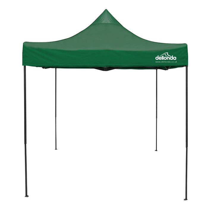 Dellonda 2x2m Pop-Up Gazebo Heavy Duty  with Carry Bag - Dark Green