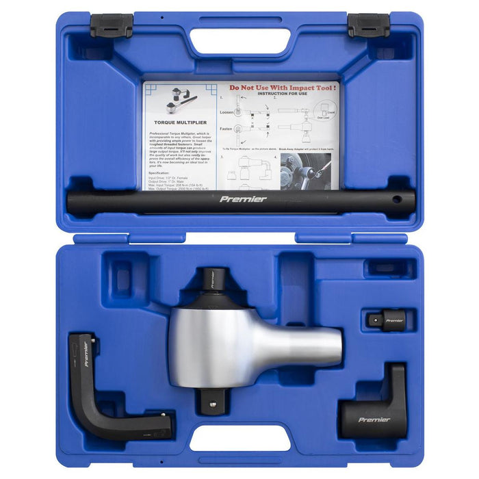 Sealey Torque Multiplier Set 7pc 1/2"-1"Sq Drive AK6291 Sealey - Town Tools 