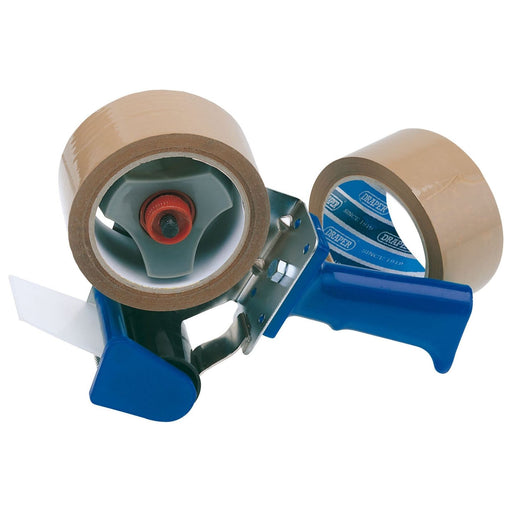 Draper Hand-Held Packing Security Tape Dispenser Kit, 2 x Reels of Tape 63390 Draper - Town Tools 