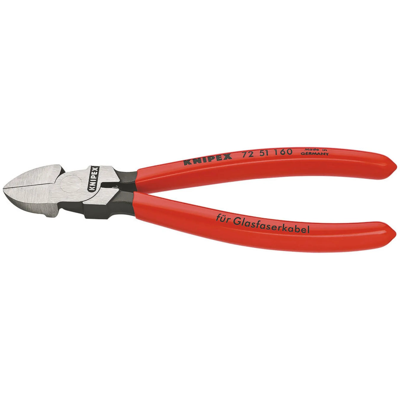 KNIPEX 72 51 160 Diagonal Cutter For Fibre Optics, 160mm - 72 51 160