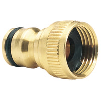 Draper Brass Garden Hose Tap connector 1-3