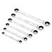 Draper Draper HI-TORQ Metric Double Ratchet Ring Spanner Set (6 Piece) Draper - Town Tools