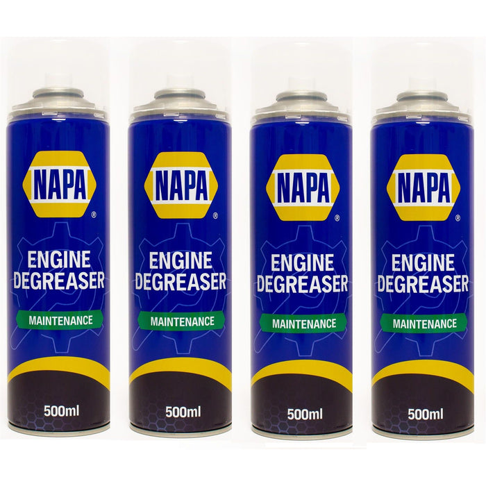 4x NAPA Engine Degreaser Degreasant Spray Cleaner Grease Dirt Remover 500ml