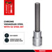 Teng Tools 1/2" Extra Long Hex Bit Socket Metric 8mm Teng Tools - Town Tools 