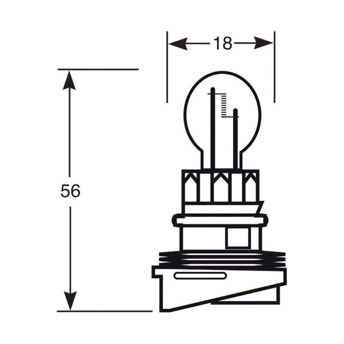 1x Ring 13625 12v 24w Hipervision Light Bulb - R928 Ring Automotive - Town Tools 