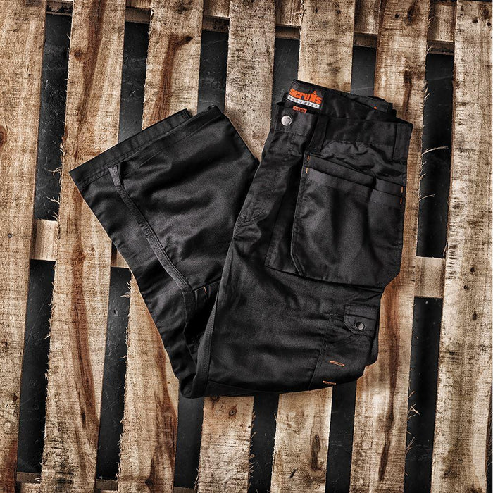 Scruffs Worker Plus Trousers Black 32R Scruffs - Town Tools 