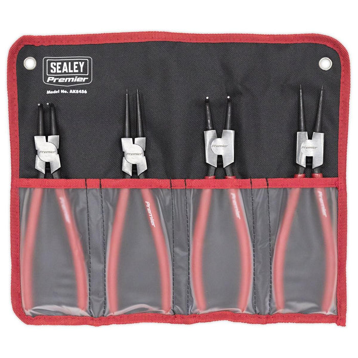 Sealey Internal/External Circlip Pliers Set 4pc 230mm AK8456 Sealey - Town Tools 