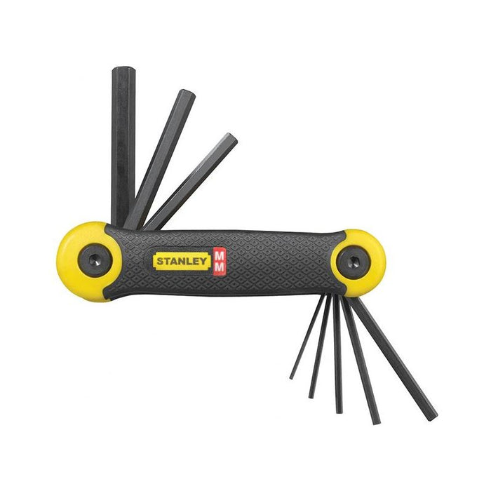 Stanley® Hand Tools Metric Folding Hexagon Key Set, 8 Piece STANLEY® Hand Tools - Town Tools