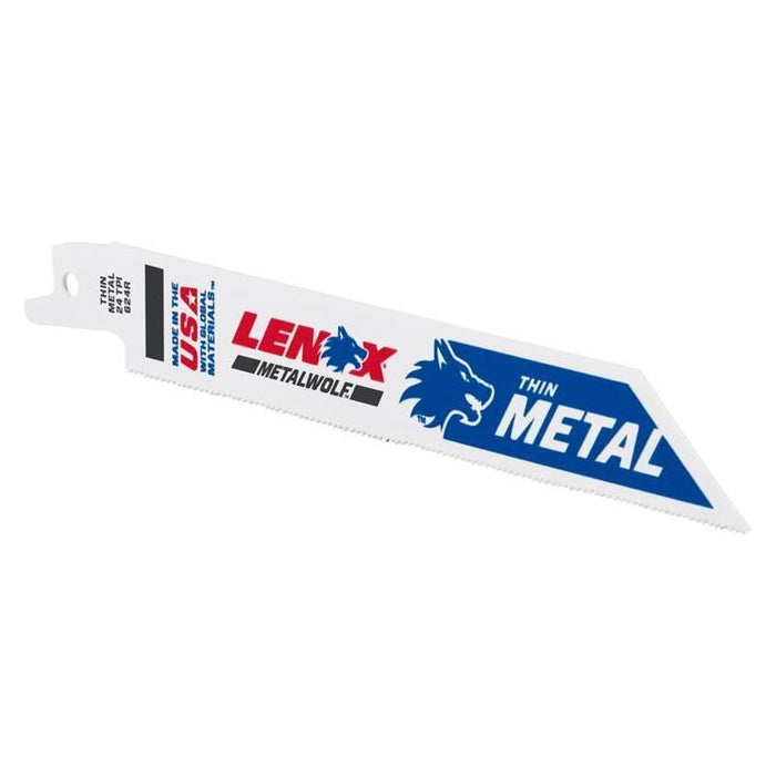 Lenox MetalWolf Wave Edge Reciprocating Saw Blade 152 x 19 x 0.9mm 24 TPI (Pack 5) LENOX - Town Tools
