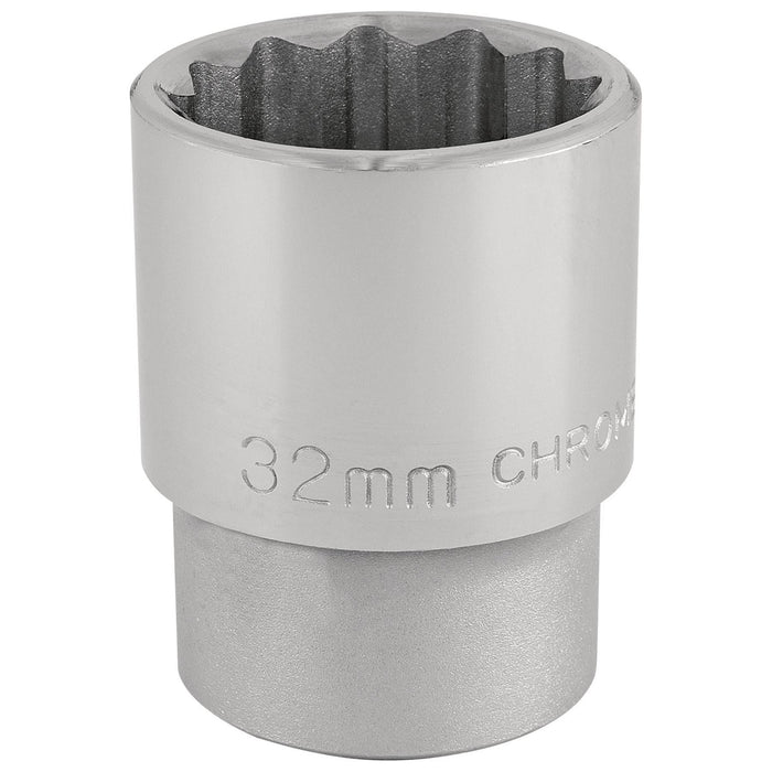 Draper 12 Point Socket, 3/4" Sq. Dr., 32mm 16699 Draper - Town Tools 