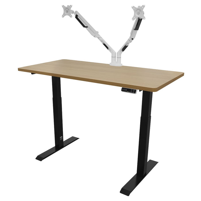 Dellonda Electric Height Adjustable Standing Desk 1400 x 700mm Dual Motor 100kg