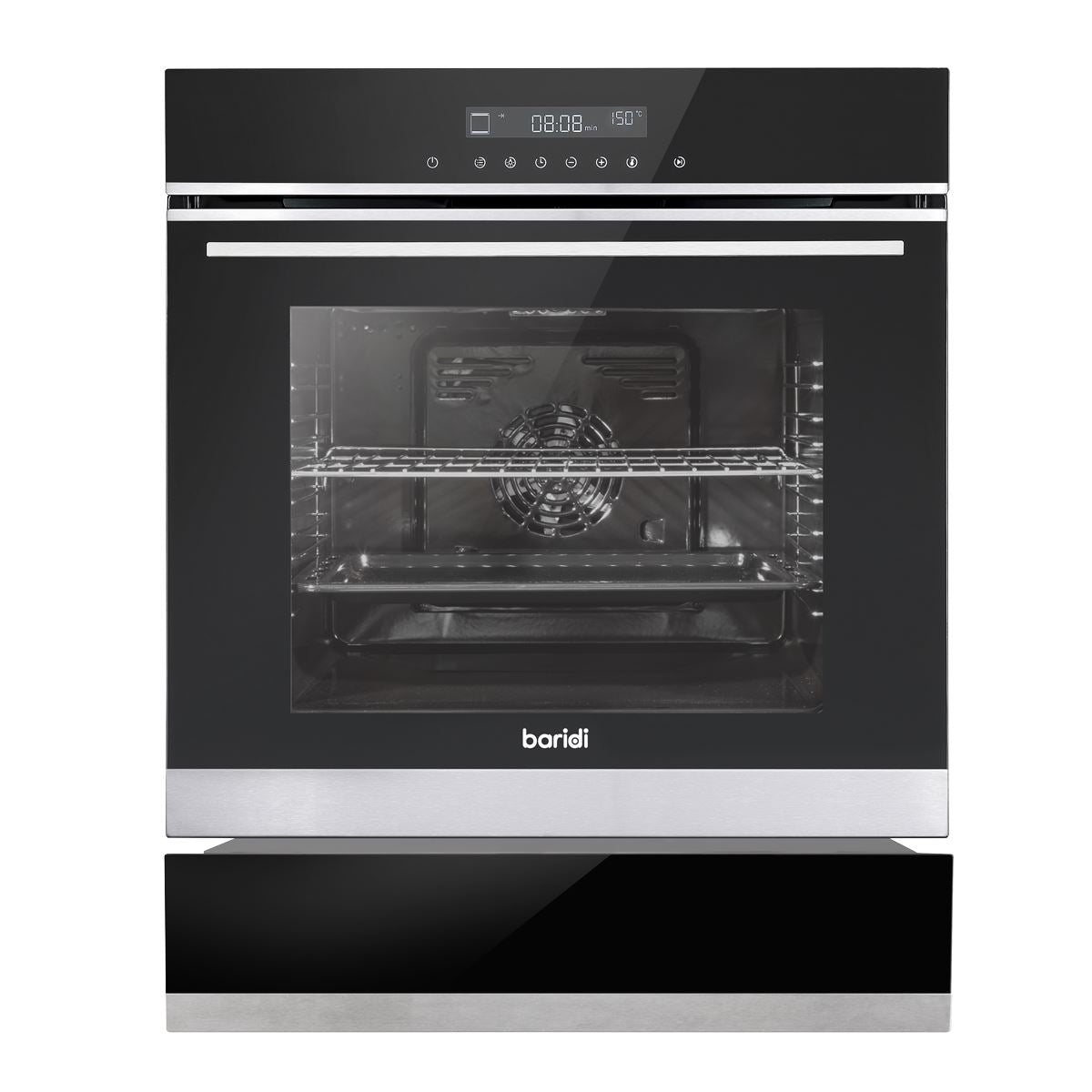 Baridi  Fan-Assisted Electric Oven 60cm 72L Capacity with Warming Drawer Baridi - Town Tools 