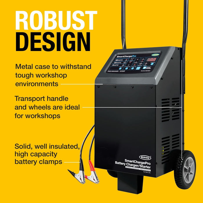 Ring Smartchargepro Trolley 60A 12/24V RSCP60T - Efficient Charging Ring Automotive - Town Tools 