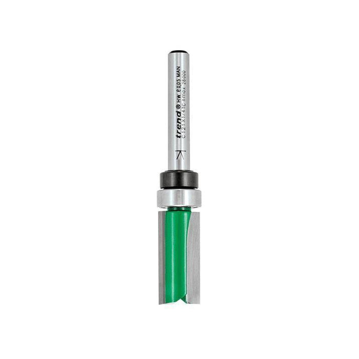 Trend C121 x 1/4 TCT Bearing Guided Template Profile Cutter 12.7 x 25.4mm Trend - Town Tools