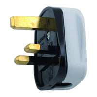 Connect High Impact White Plug Tops 13A 10pc 30676