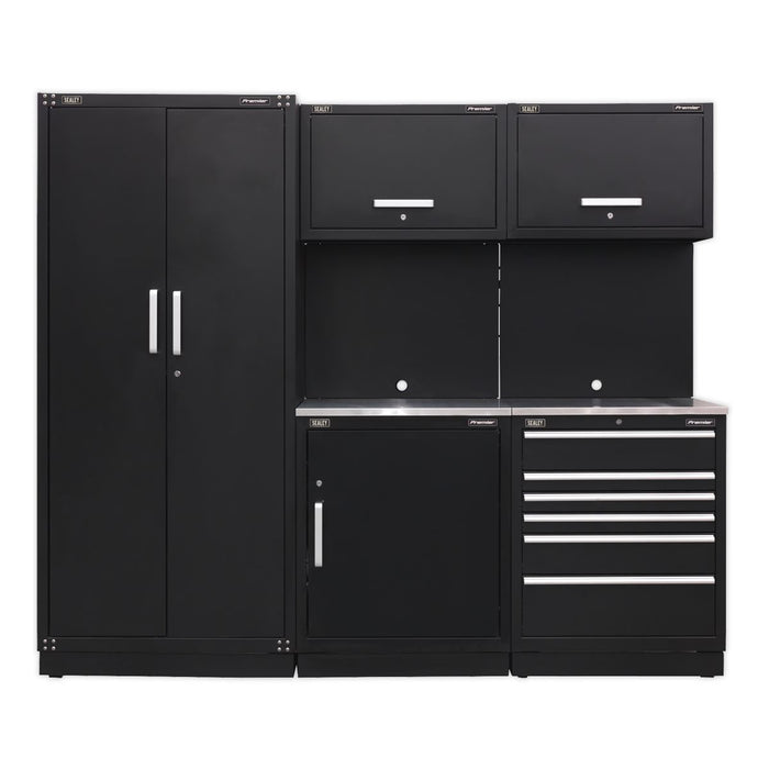 Sealey Premier Premier Storage System with Stainless Worktop 2.5m APMSCOMBO1SS Sealey Premier - Town Tools 